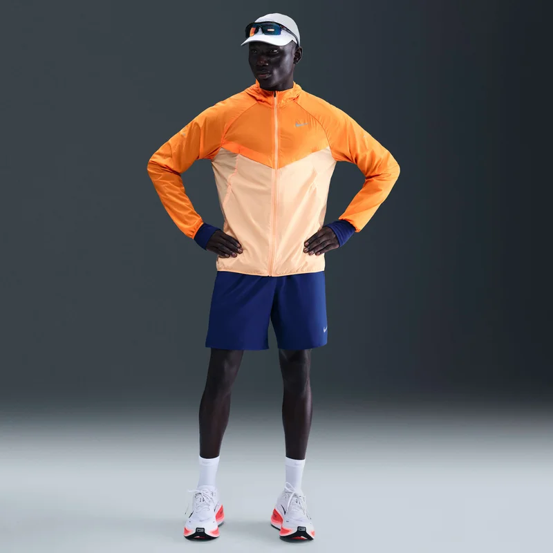 Nike Orange Men's Stride Repel UV Running Jacket for Men | Best Price UAE