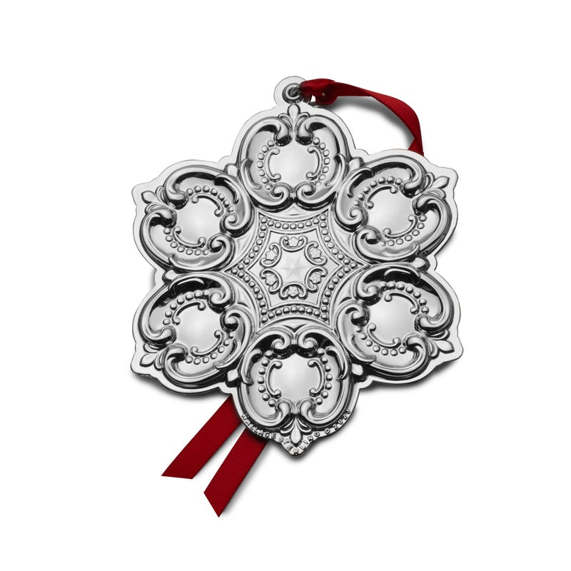Wallace 2023 Sterling Grande Baroque Snowflake Ornament  26th Edition - Image 5