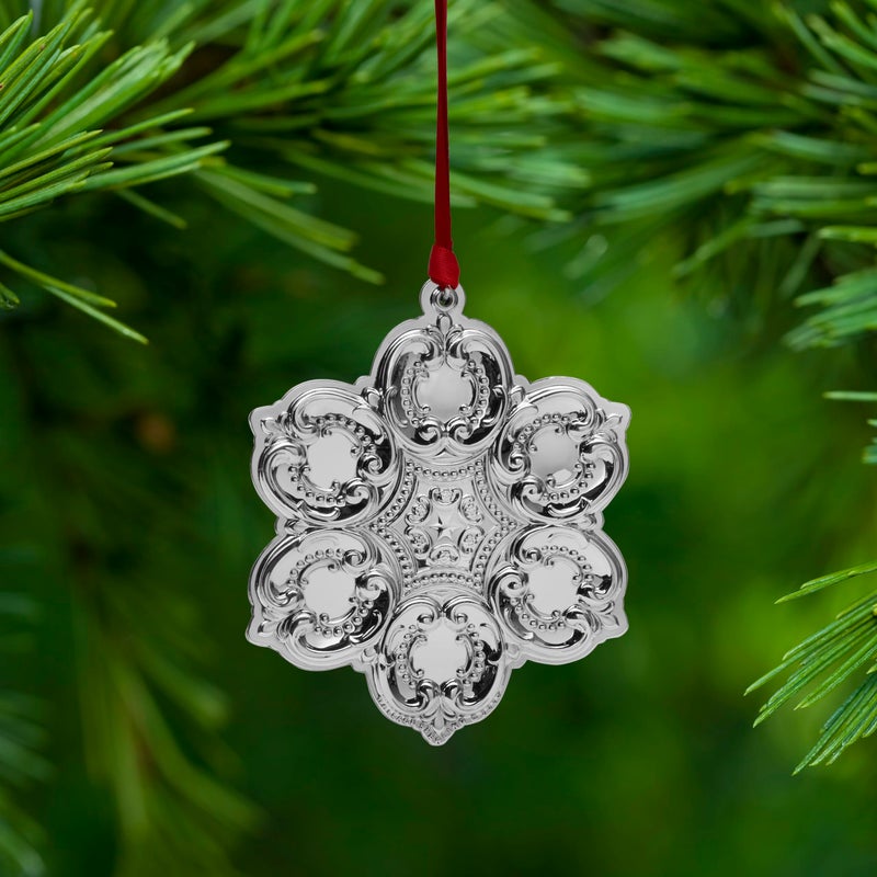 Wallace 2023 Sterling Grande Baroque Snowflake Ornament  26th Edition - Image 3