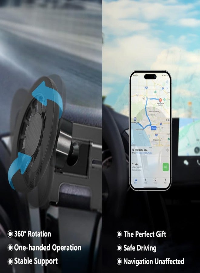 Zchan Car Phone Holder Mount for Toyota Camry 2021-2024 Car Accessories Car Mount 360°Rotation for Car Phone Holder Magnetic Hands Free Compatible with iPhone Samsung Smartphones - Image 5