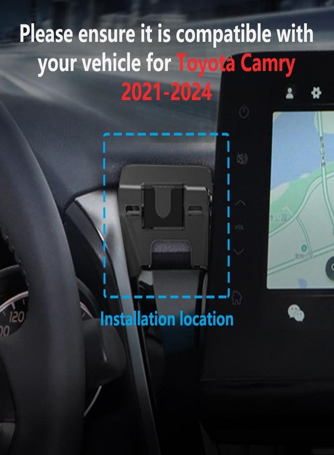 Zchan Car Phone Holder Mount for Toyota Camry 2021-2024 Car Accessories Car Mount 360°Rotation for Car Phone Holder Magnetic Hands Free Compatible with iPhone Samsung Smartphones - Image 3