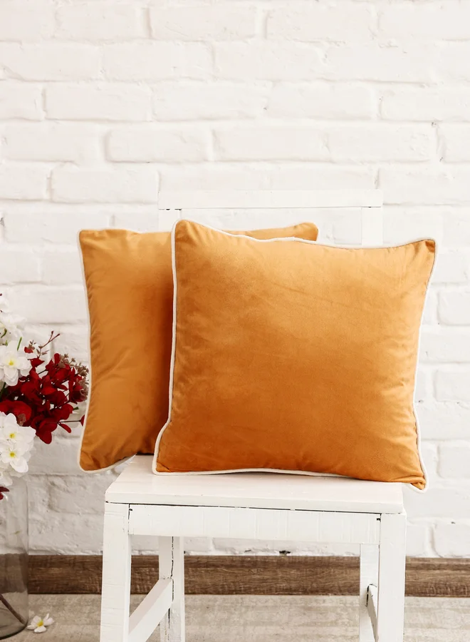 sanskrutihomes sanskrutihomes Plain Velvet Cushion Cover - 45x45cm