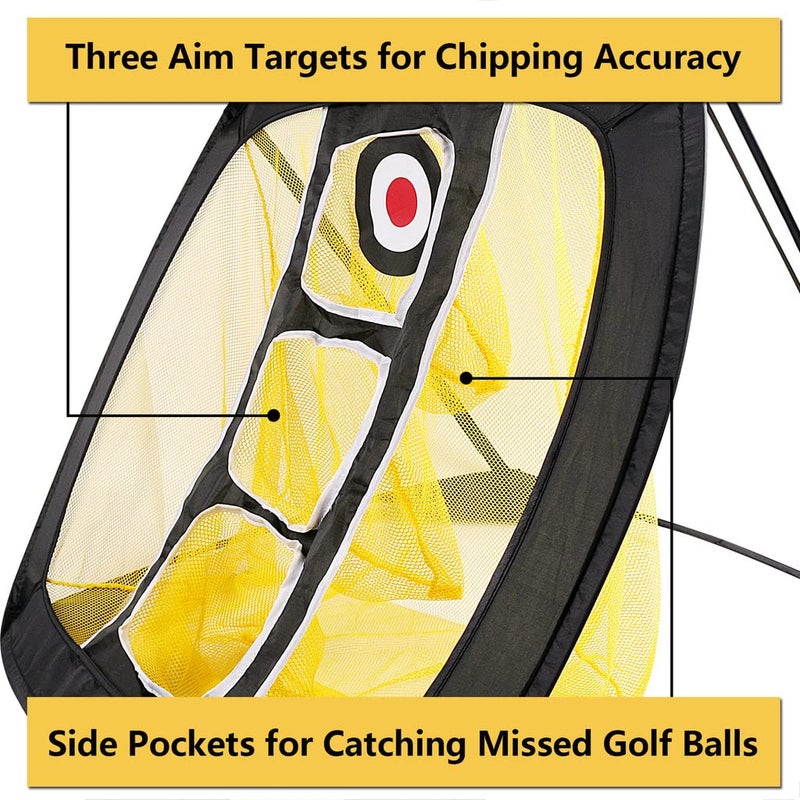 PodiuMax Pop Up Golf Chipping Net, Indoor/Outdoor Golfing Target Net for Accuracy and Swing Practice - Image 2
