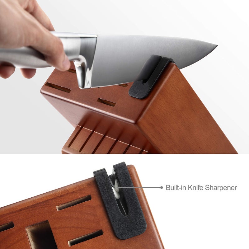 McCookÂ® Knife Sets, German Stainless Steel Kitchen Knife Block Sets with Built-in Sharpener - Image 3