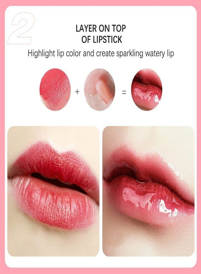 Alisesun 3 Set Lip Oil Hydrating Tinted Lip Balm, Plump Lip Gloss Lip Care Transparent Toot Lip Oil Tinted, Nourishing Repairing Lightening Lip Lines Lip Care Products - Image 5