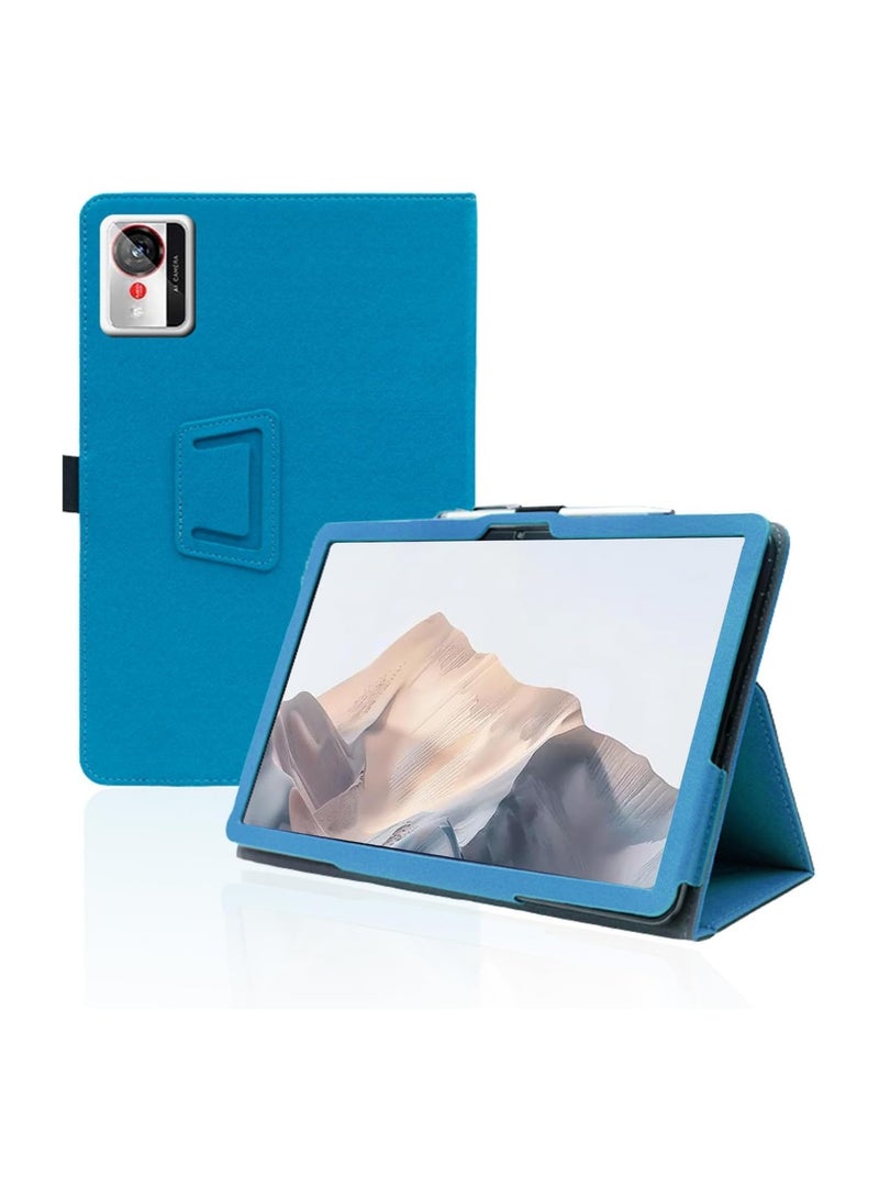 **غطاء واقي متوافق مع جهاز ZTE Nubia Pad Pro 10.9 بوصة 2025 لوحي - غلاف قماشي مع إغلاق مغناطيسي وحزام أمان.**