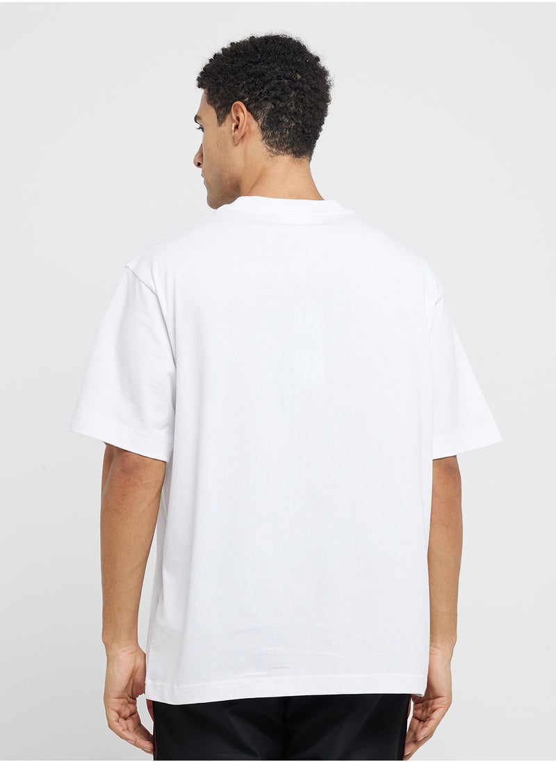 LACOSTE - Graphic Short Sleeve Crew Neck T-Shirt - Image 1