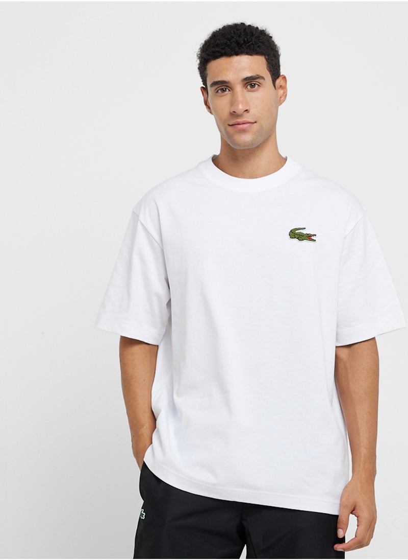 LACOSTE - Graphic Short Sleeve Crew Neck T-Shirt - Image 1