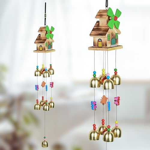 Hindcraft Outdoor Wind Chimes for Garden, Balcony & Patio Decor | Premium Metal Tube Wind Chimes with Deep Relaxing Sound Decorative Hanging for Home Entrance, Backyard & Terrace - Image 1