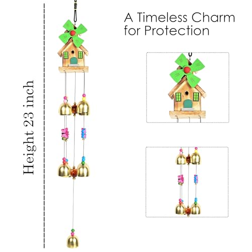 Hindcraft Outdoor Wind Chimes for Garden, Balcony & Patio Decor | Premium Metal Tube Wind Chimes with Deep Relaxing Sound Decorative Hanging for Home Entrance, Backyard & Terrace - Image 3