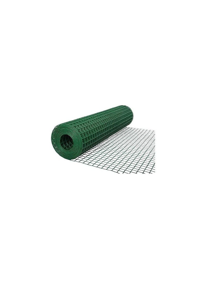 ROBUSTLINE Robustline Wire Mesh Fencing, Galvanized PVC Coated Garden Fencing, Green Steel Nets for Farming Fence, Plant Chicken Wire Fence and Animals Hen-houses Small (3.67 Mtr ) (3/4" X 4FT X 12FT X 19MM)  - Image 1
