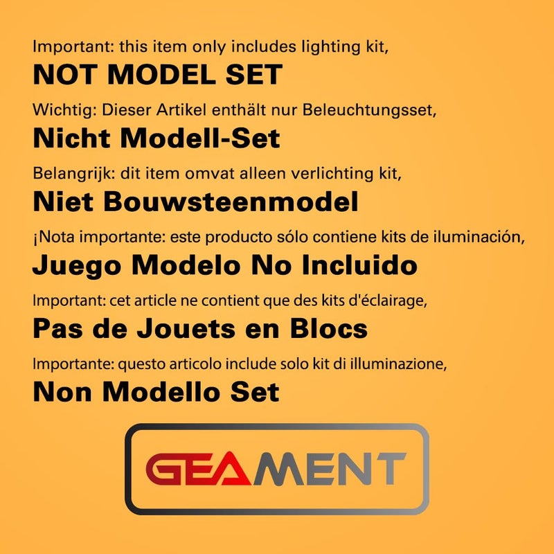 GEAMENT مجموعة إضاءة LED متوافقة مع قلعة هوجوورتس وأراضي هاري بوتر LEGO 76419 (مجموعة النموذج غير مدرجة) - Image 2