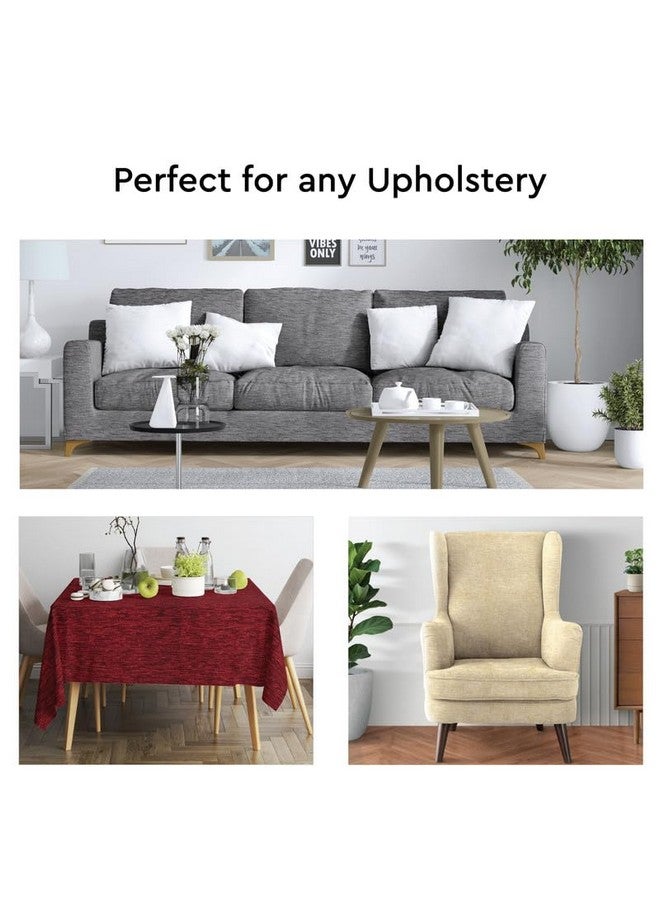 Encasa XO Fine Chenille Solid Fabric By Meters 54 Inches Wide|220 Gsm And 155 Tc|Ideal For Curtain,Cushion,Upholstery,Bags|1 Meter Multiple|Cream - Image 5