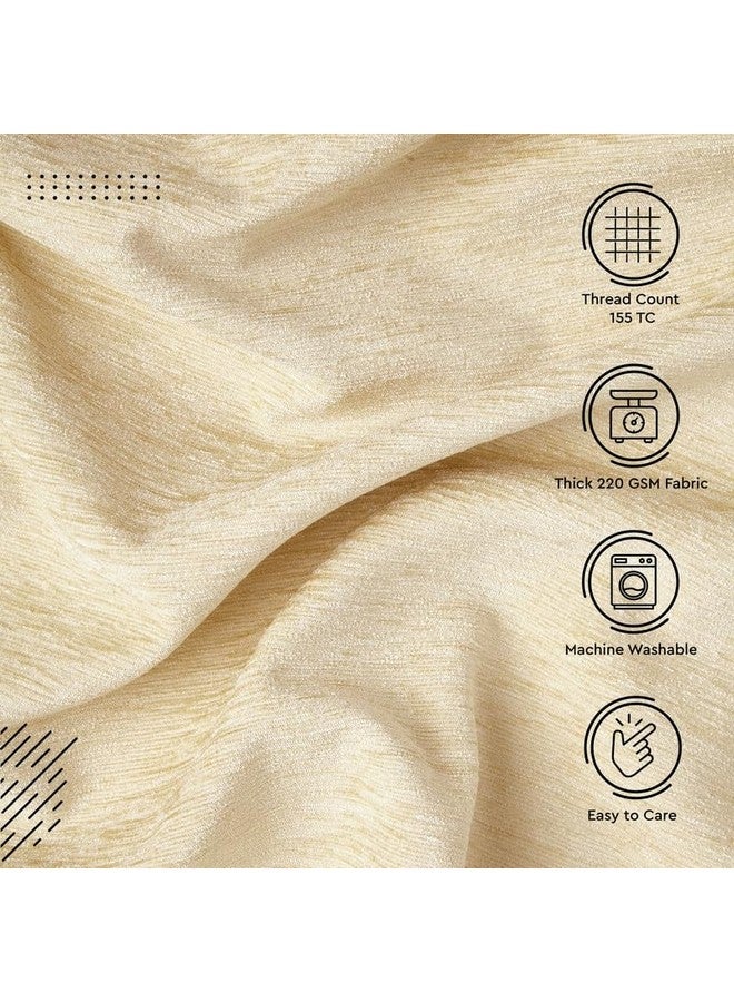 Encasa XO Fine Chenille Solid Fabric By Meters 54 Inches Wide|220 Gsm And 155 Tc|Ideal For Curtain,Cushion,Upholstery,Bags|1 Meter Multiple|Cream - Image 2