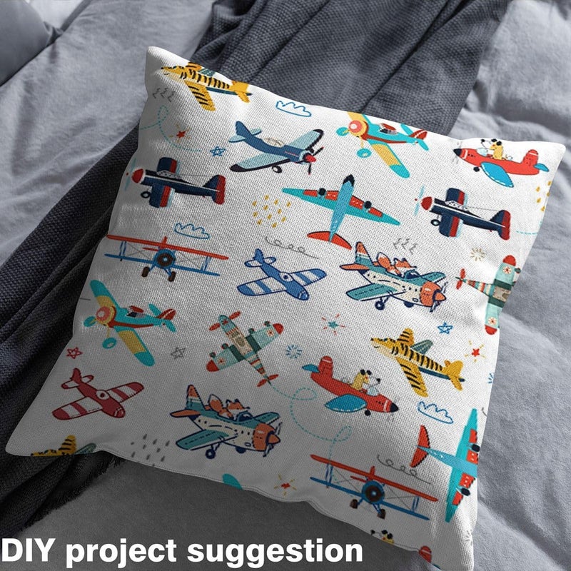 [Lightweight & portable] jejeloiu Aircraft Fabric By The Yard Airplane Print Upholstery Fabric for Sewing Crafting Aircraft Flying Soft Flannel Indoor Decor for Home DIY Projects Helicopter Flying Plane 5 Yards White New residential zone delivery Globally trusted affordable quality Wet anti slip Stable local goods source Ready order processing Pre-stock well-packed goods Store recommended item Latest release Popular across all KSA cities Exclusive bargain Global light sturdy raw material Global sizing options General purpose design Storage & transit friendly Classic trendy design picks Nationwide popular Trendy budget practical design Daily repeated use trusted quality Repeated use friendly design Latest available item Single & bulk storage compatible Hot & cold climate compatible High quality Daily hot sale - Image 4