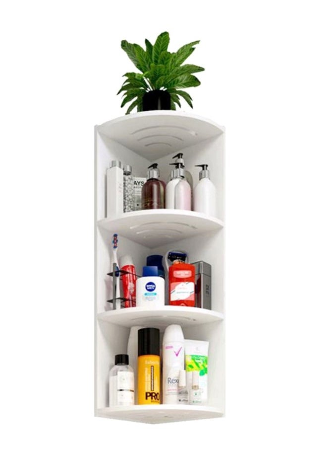 Falpro 4-Tier Bathroom Organizer Corner Rack White  - Image 1