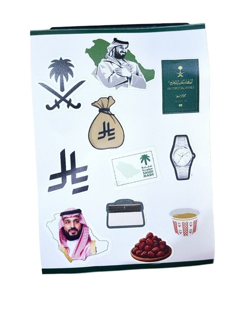 Mobile Phone Set Of 11 Stickers Different Saudi Emblems