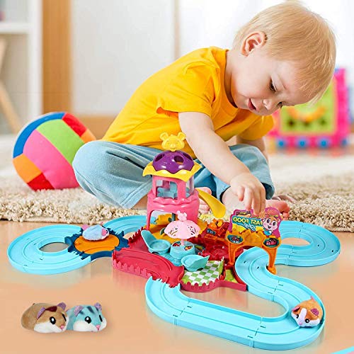 Keejoy Hamster Track Toys for 5 Years Old Girl GiftPets Set Toys for 3 4 5 6 7 Years Old Girls Birthday Gifts - Image 5