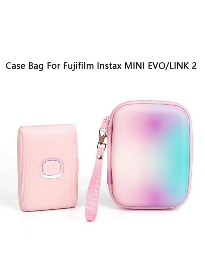 For Fujifilm Instax Mini Link/Liplay/EVO/SP-2 Printer Carrying Shockproof Case Bag with Mesh Pocket for Instax Film and Accessories Storage - Image 2