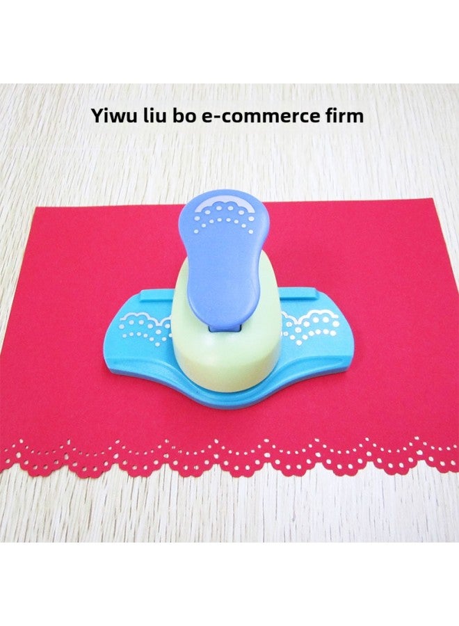 Large Children's Educational Flower Press Machine Diy Handmade Crafts Flower Edge Press Tool Toy/puzzle Type-Color:Even Point Flower Belt (2.2cm Long And 1.6cm Wide  - Image 1
