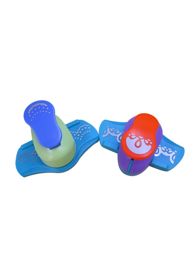Large Children's Educational Flower Press Machine Diy Handmade Crafts Flower Edge Press Tool Toy/puzzle Type-Color:Even Point Flower Belt (2.2cm Long And 1.6cm Wide  - Image 2