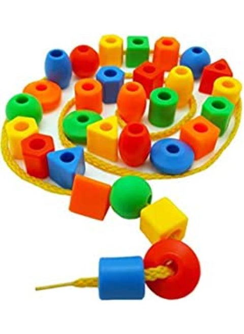TODDLER LACING AND STRING BEADS PRESCHOOL EDUCATIONAL TOY