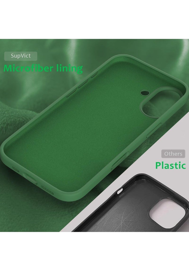 Raxoom iPhone 16 Slim Fit Matte Green TPU Case â€“ Soft, Flexible, Shock-Resistant Silicone Back Cover - Image 5