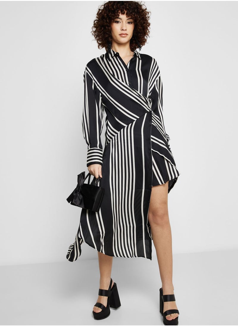 TOPSHOP - Striped Shirt Dress - Image 1