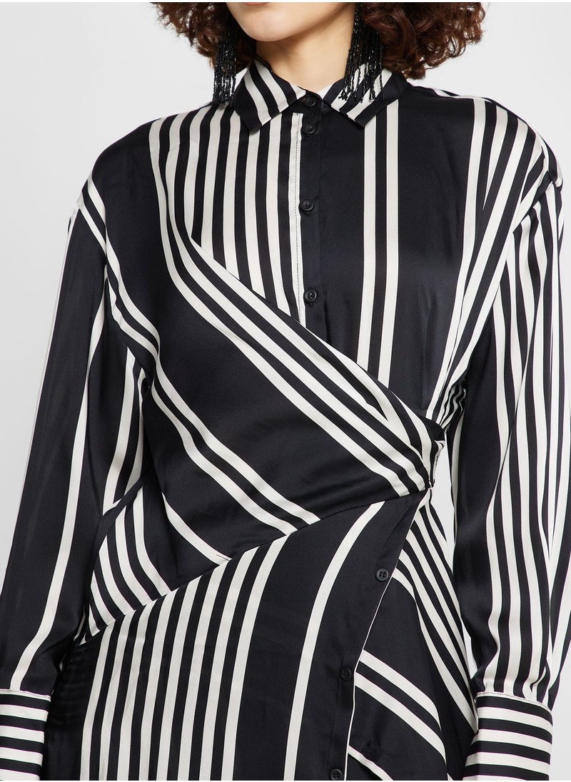 TOPSHOP - Striped Shirt Dress - Image 1
