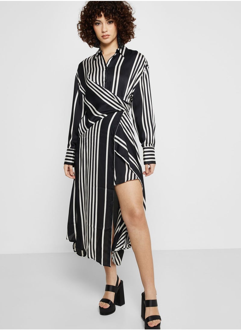 TOPSHOP - Striped Shirt Dress - Image 1