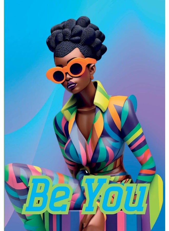 Be You Notebook for African Women and Young Adults: 120-page 7x10 inch Blank Lined Notebook for African American Women and Young Adults  - Image 1