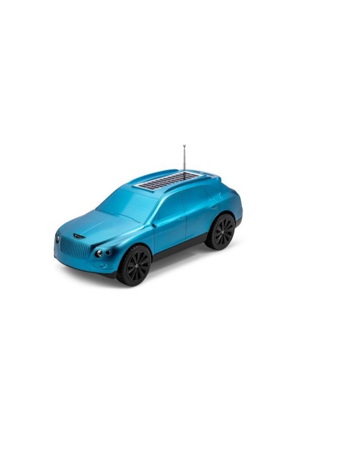 Kisonli - Bluetooth Speaker Car Solar Charging B1 Kisonli With Flashlight USB Portable - Blue - Image 1