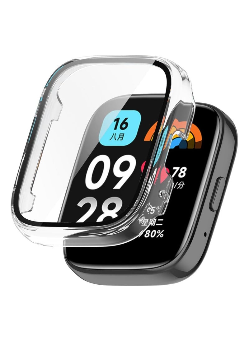 Generic Case for Redmi Watch 3 Active and Redmi Watch 3 Lite Case PC Case with Screen Protector for Redmi Watch 3 Active and Redmi Watch 3 Lite Case (Transparent)  - Image 1