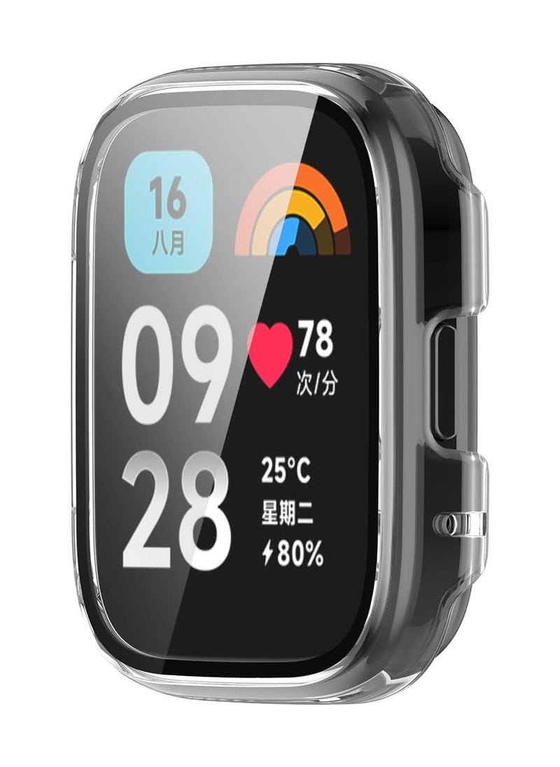 Generic Case for Redmi Watch 3 Active and Redmi Watch 3 Lite Case PC Case with Screen Protector for Redmi Watch 3 Active and Redmi Watch 3 Lite Case (Transparent)  - Image 3