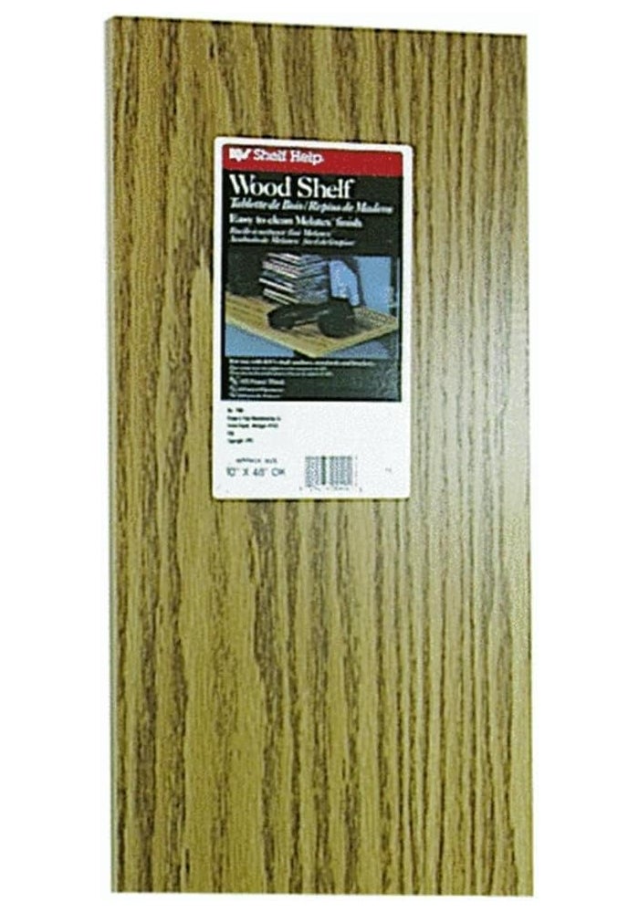 Knape & Vogt 10X48 Oak Shelf - Durable Laminated Storage Solution