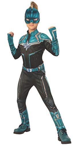 Rubies Captain Marvel Kree Costume Suit Large TealBlack - Image 1