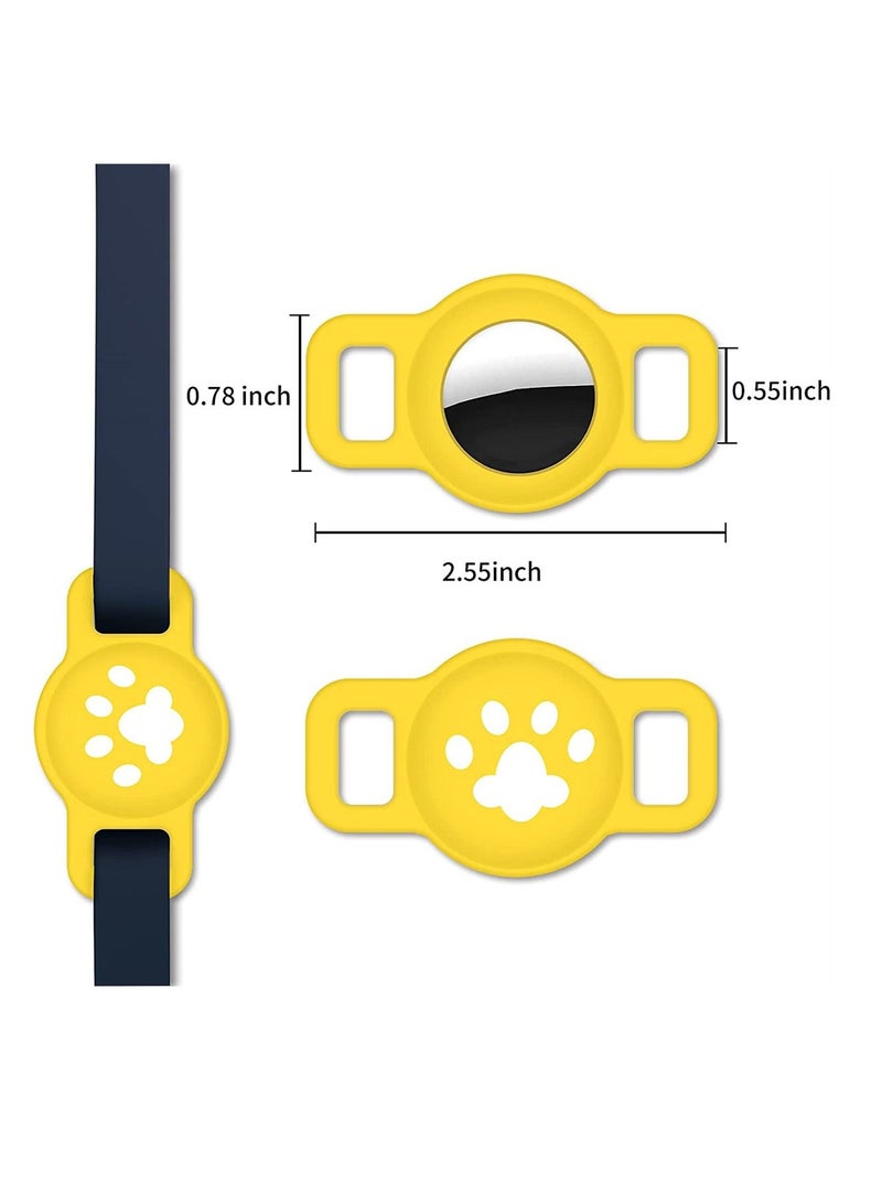 4 Pack Silicone Band for Apple Airtag Bracelet Protective Case GPS Children Anti-Lost, Cover AirTag Finder Location Tracker Holder with Wrist Straps