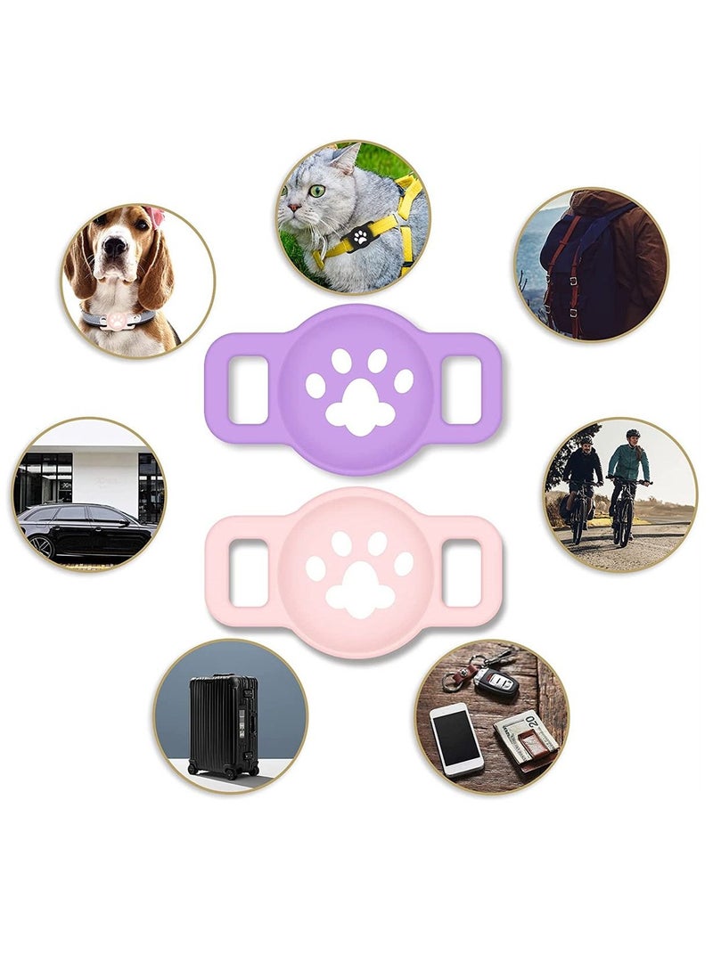 4 Pack Silicone Band for Apple Airtag Bracelet Protective Case GPS Children Anti-Lost, Cover AirTag Finder Location Tracker Holder with Wrist Straps