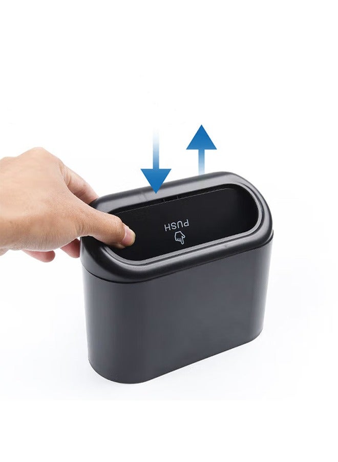 Generic Car Trash Can with Lid, Mini Auto Dustbin Garbage Organizer , Automotive Garbage Container Bin for Vehicle, Home, Office  - Image 4