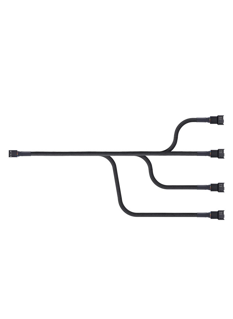 2-Piece  4Pin 1 to 4 Ways PWM Fan Splitter Cable for Desktop Computer CPU Splitter PC Extension Power - Image 4