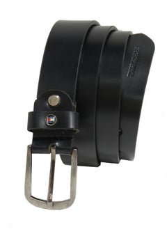 LAVERI LEATHER GENUINE LEATHER 30 MM FROMAL BELT FOR UNISEX IN BLACK  - Image 2