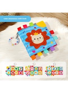 Generic Baby Vision Inspires Black And White Label Cloth Book Early Education Educational Baby Toys Enlightenment Cognition 0-6 Months 1-Color:Color Label Cloth Book  - Image 1