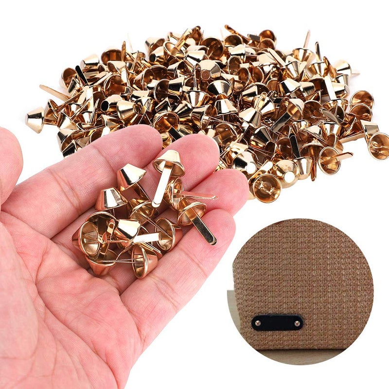12mm Double Cap Rivets 200Pcs Barrel Shape Metal Studs for Leather Handbag Luggage Feet - Image 5