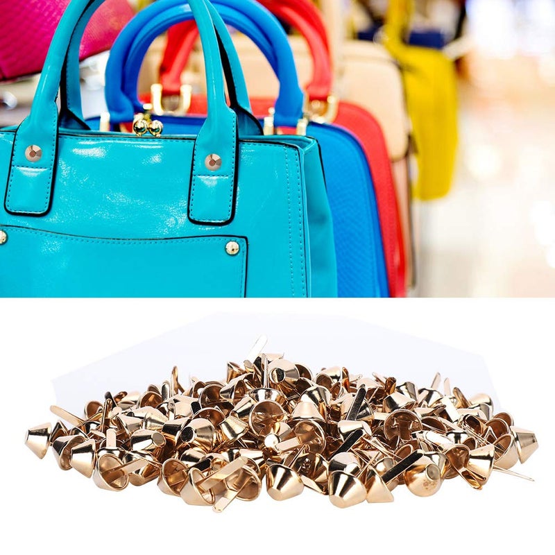 12mm Double Cap Rivets 200Pcs Barrel Shape Metal Studs for Leather Handbag Luggage Feet - Image 4