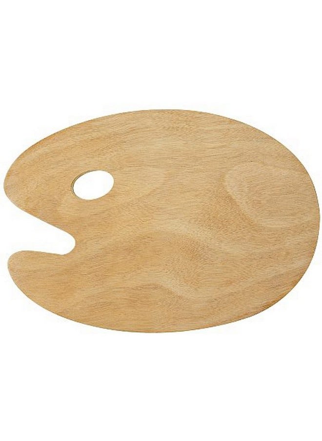 Brustro Kidney Shaped Plain Wooden Palette | 40 x 30 cm | Comfortable Thumb Grip, Ergonomic Design, Suitable for Watercolour, Oils, Acrylics, Tempera, Poster Paints, Artists, Professional, Ametures - pzsku/Z2D1AB6A7784E12CAB637Z/45/_/1741429405/0d3500be-3dbc-4661-bdfd-76ab17abd2aa