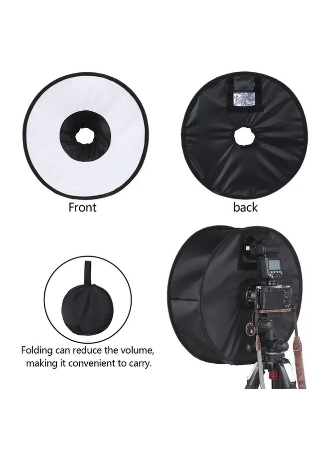 Ring Folding Softbox 18x6 Inch Foldable Diffuser With Storage Bag For Camera Flash Photography Lighting - Image 5