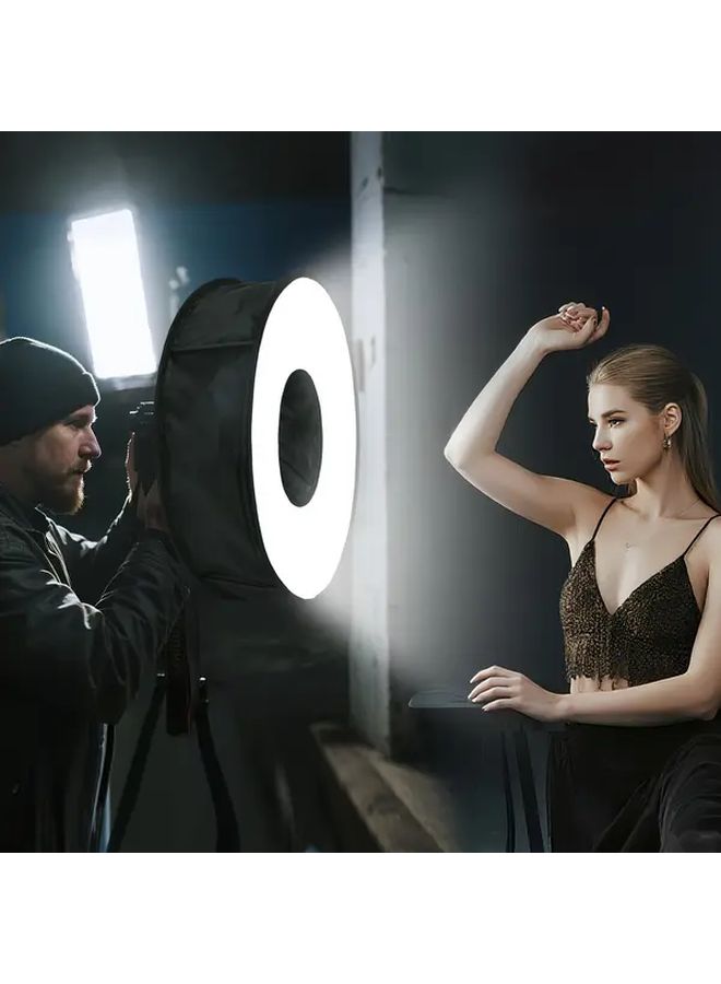 Ring Folding Softbox 18x6 Inch Foldable Diffuser With Storage Bag For Camera Flash Photography Lighting - Image 1