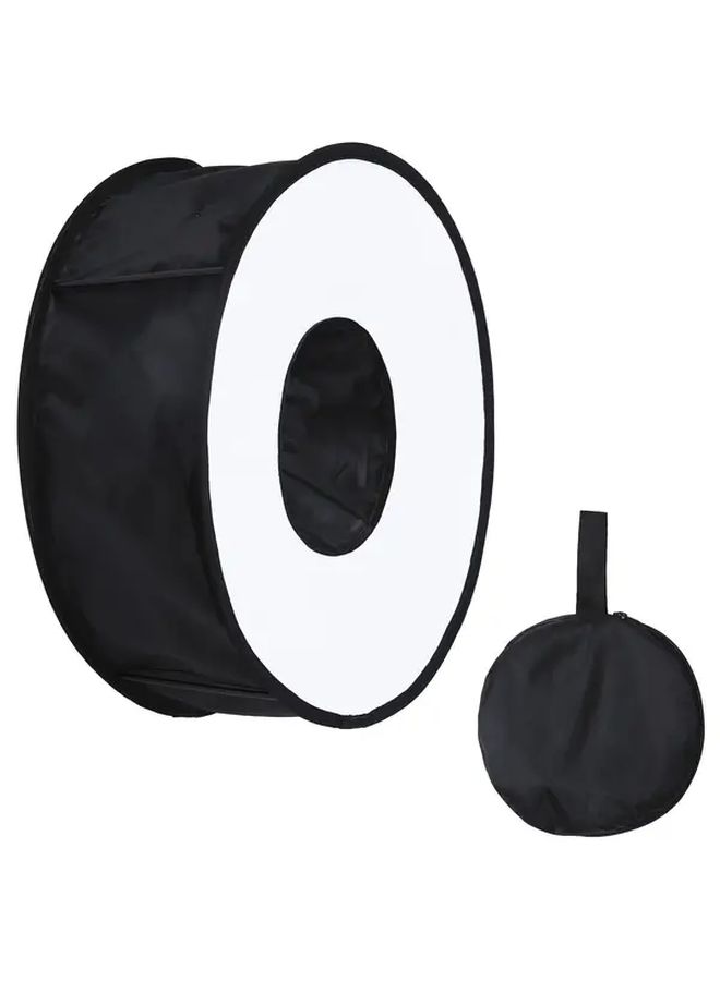Ring Folding Softbox 18x6 Inch Foldable Diffuser With Storage Bag For Camera Flash Photography Lighting - Image 3