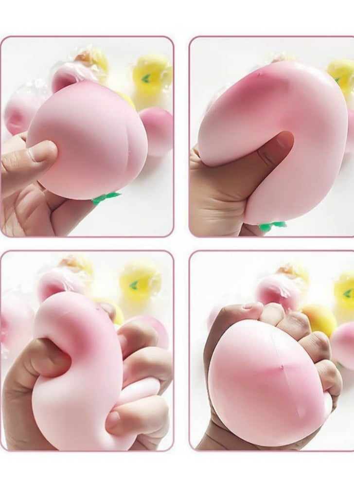 ONLYO Peach Shaped Squishy High Anxiety Anti Stress Reliever Squeeze Ball Toy - Image 2