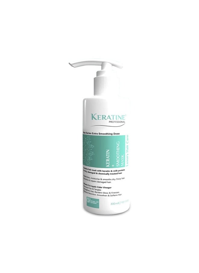 Keratine PROFESSIONAL Hair Mask(Conditioner) Infused with Keratin, Almond Oil, Jojoba Oil and Shea Butter for Curly Wavy and Straight Hair - Mask for Dry Damaged or Color Treated Hair  - Image 2